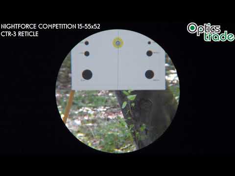 Nightforce Competition 15-55x52 CTR-3 reticle |  Optics Trade Reticle Subtensions