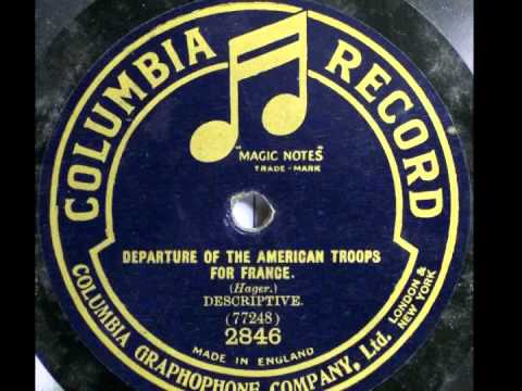 78rpm Restoration - Departure Of American Troops In France - Columbia