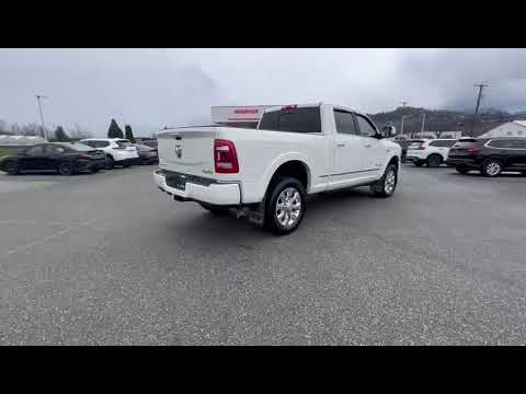 2022 Ram 3500 Limited 4x4 Crew Cab 6'4" Box in White for sale at Murray Honda in Chilliwack, BC