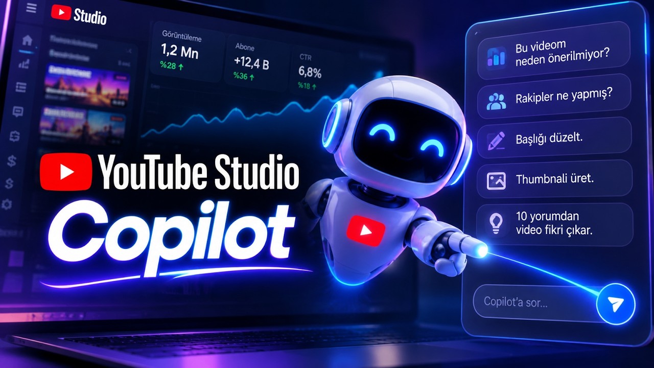 YouTube Studio Copilot Nasıl Yapılır? API'siz AI YouTube Asistanı