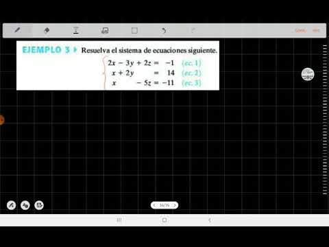 Sistemas de ecuaciones con tres incógnitas - parte 3