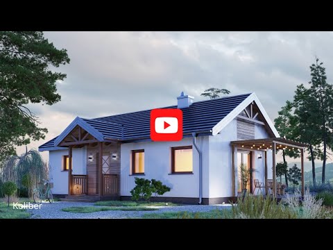 Projekt domu Koliber - archeton.pl - parterowy 55,4 m2