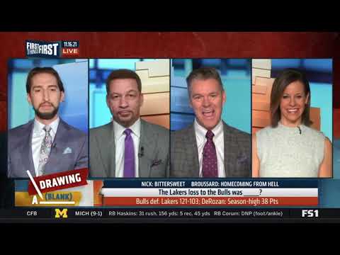 Nick Wright Go Crazy Anthony Davis gets ejected in Lakers blowout loss by Bulls 121 103