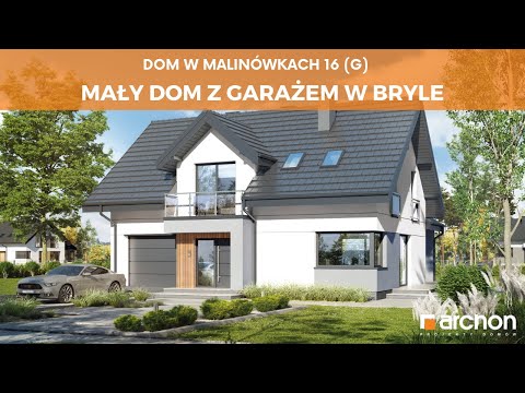 Dom w malinówkach 16 (G) – Mały i wygodny dom z poddaszem użytkowym I ARCHON+ Projekty Domów
