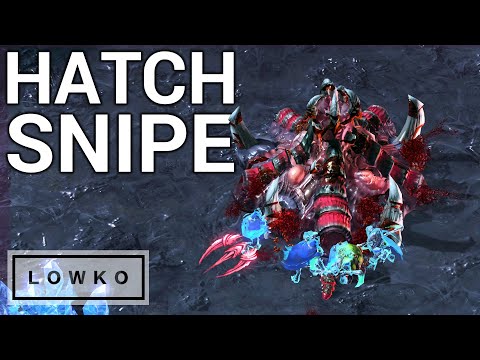 StarCraft 2: DARK TEMPLAR HATCH SNIPE!
