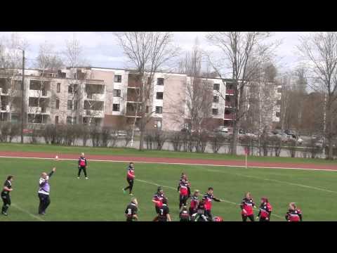 Turku Swans vs Tampere Rugby Club ladies harjoitusottelu Loimaalla 9.5.2015