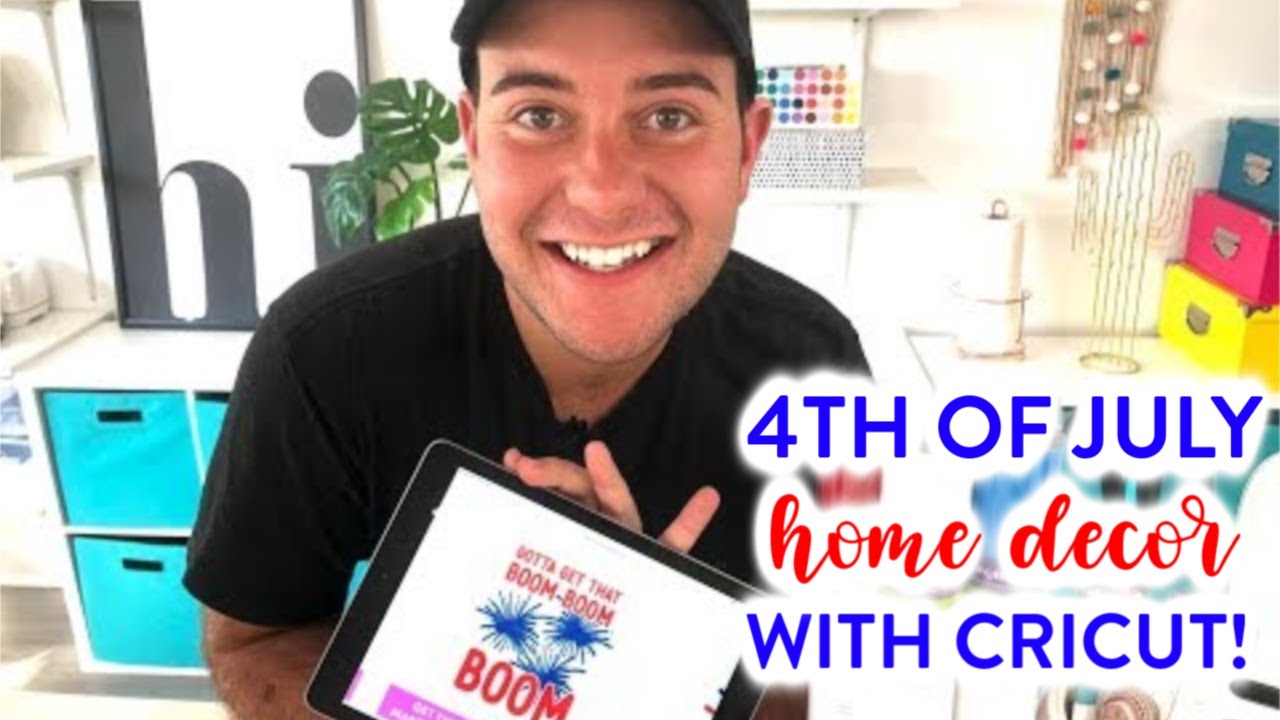 HOW TO LAYER IRON-ON – 4TH OF JULY HOME DECOR WITH CRICUT!