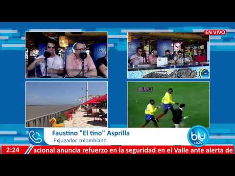 30 años y así el 'Tino' Asprilla y Wilson Pérez vivieron el  5-0 de Colombia - Argentina