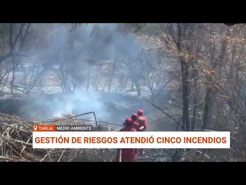 CINCO INCENDIOS EN CERCADO DE TARIJA EN 48 HORAS