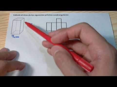 Calcular el área de un prisma cuadrangular