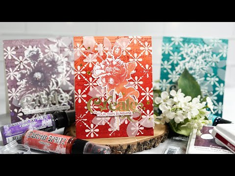 Make A Trio of Elegant Monochromatic Handmade Cards Jewel Tones