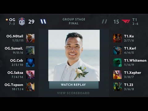 🎮 OG vs T1 Game 1 - The International 10 - Dota 2