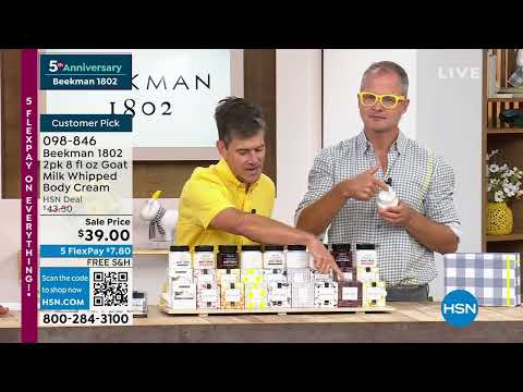 Beekman 1802 Pure Goat Milk Whipped Body Cream Duo AutoS...