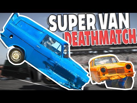 MASSIVE Super Van Demolition Derby! 23 Cars! - Wreckfest Career Mod UPDATE