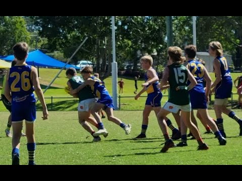Cooper broke 3 toes during the Jindalee Jags v Sandgate Hawks U13 AFL game April 2023