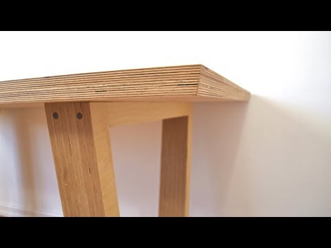 DIY Modern Plywood Dining Table