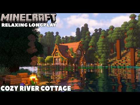 Cozy River House - Minecraft Relaxing Longplay (No Commentary)