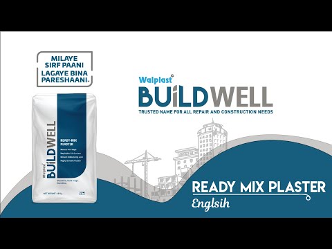 Buildwell Ready Mix Plaster, For Construction, Packaging Size: 40 kg