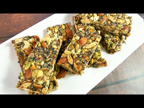 EASY To Make Tasty No Bake Sugar-Free Vegan Nut Bars