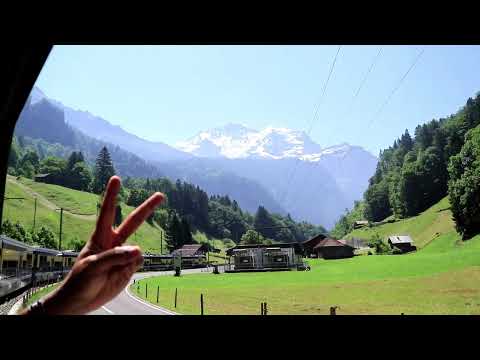 Train Journey from Interlaken Ost to Lauterbrunnen
