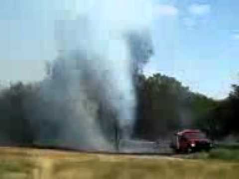 Grass fire south of Great Bend, KS - 7/5/11