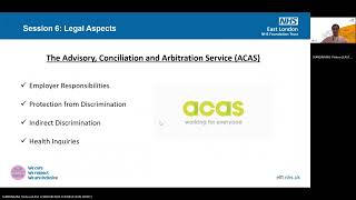 6. Employment and Education support for Fatigue: Legal Aspects