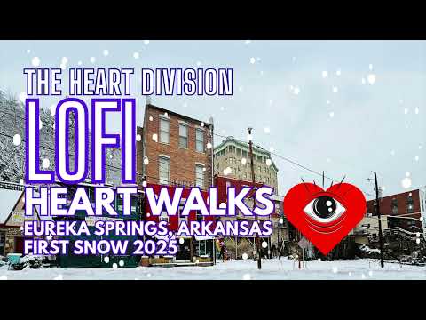 Eureka Springs Arkansas Pov: Winter Walking Tour of Our Downtown Streets with LOFI Music