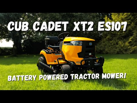 Cub Cadet XT2 ES107 Battery Powered Tractor Mower!