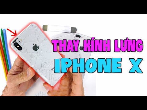 Video Thay kính lưng iPhone X