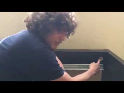 Part of a video titled How to REALLY disassemble an IKEA Malm bed frame - YouTube