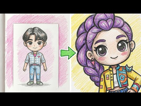 Szkicuj. Psikuj. Zabijaj. Powtarzaj. — Sam i Sue w trybie łowcy demonów w stylu K-Pop 🖊️😈🔁