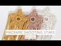 DIY: RINGLESS MACRAME SHOOTING STAR | MACRAME STAR TUTORIAL | CHRISTMAS STAR ORNAMENT (step by step)