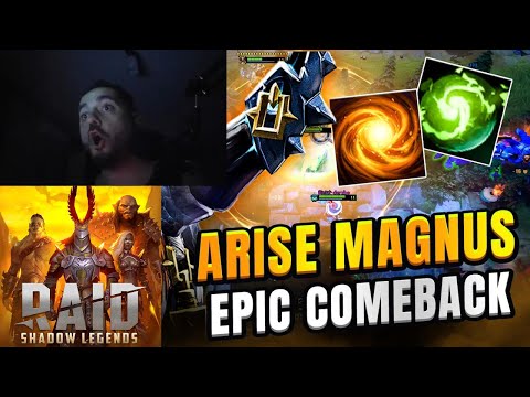 Ar1se Magnus Crazy Game Big Comeback Big Plays Dota 2 Highlights !! Shadow Legends !!