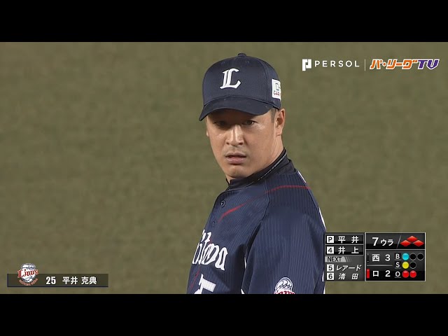 見事な火消し!! ピンチを救うライオンズ・平井の好リリーフ