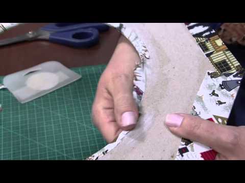 Mulher.com - 04/08/2015 – Sousplat em ‪‎cartonagem‬ – Heloisa Gimenes PT2