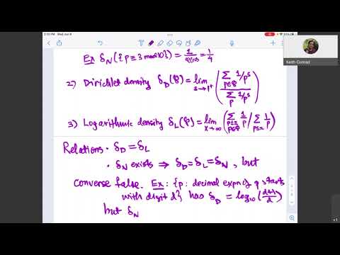 CTNT 2022 - 100 Years of Chebotarev Density (Lecture 3) - by Keith Conrad