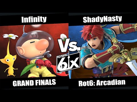 ROT6 Arcadian Grand Finals - Infinity (Olimar, Palu, Cloud) vs ShadyNasty (Roy, Snake) SSBU Singles