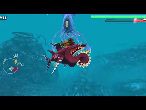 GIANT MONSTER APEX BUZZ SHARK VS COLOSSAL SQUID BOSS GAMEPLAY - HUNGRY SHARK WORLD
