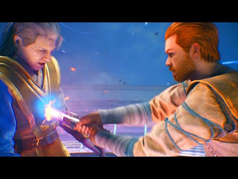 Cal Uses Dark Side of The Force To Kill Dagan Gera Epic Boss Fight Scene - Star Wars Jedi Survivor