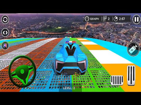 Ramp Car Driving: Offline Game 2023 - 3D Police Car Race Stunt Simulator Games - Android GamePlay