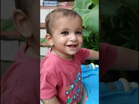 Vihana(vihu) playing with Nature ☺️☺️🎋🎋🌳🌳🥰🥰