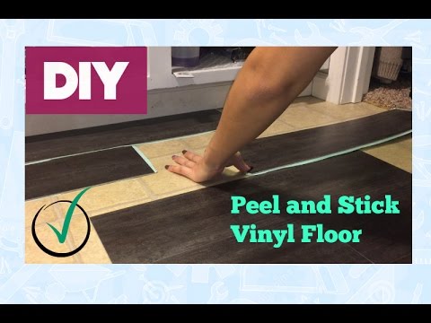 Peel and Stick Vinyl Floor Installing