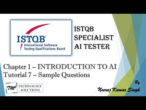 ISTQB AI Tester Introduction to the Course AI Tester Certification ISTQB Tutorials