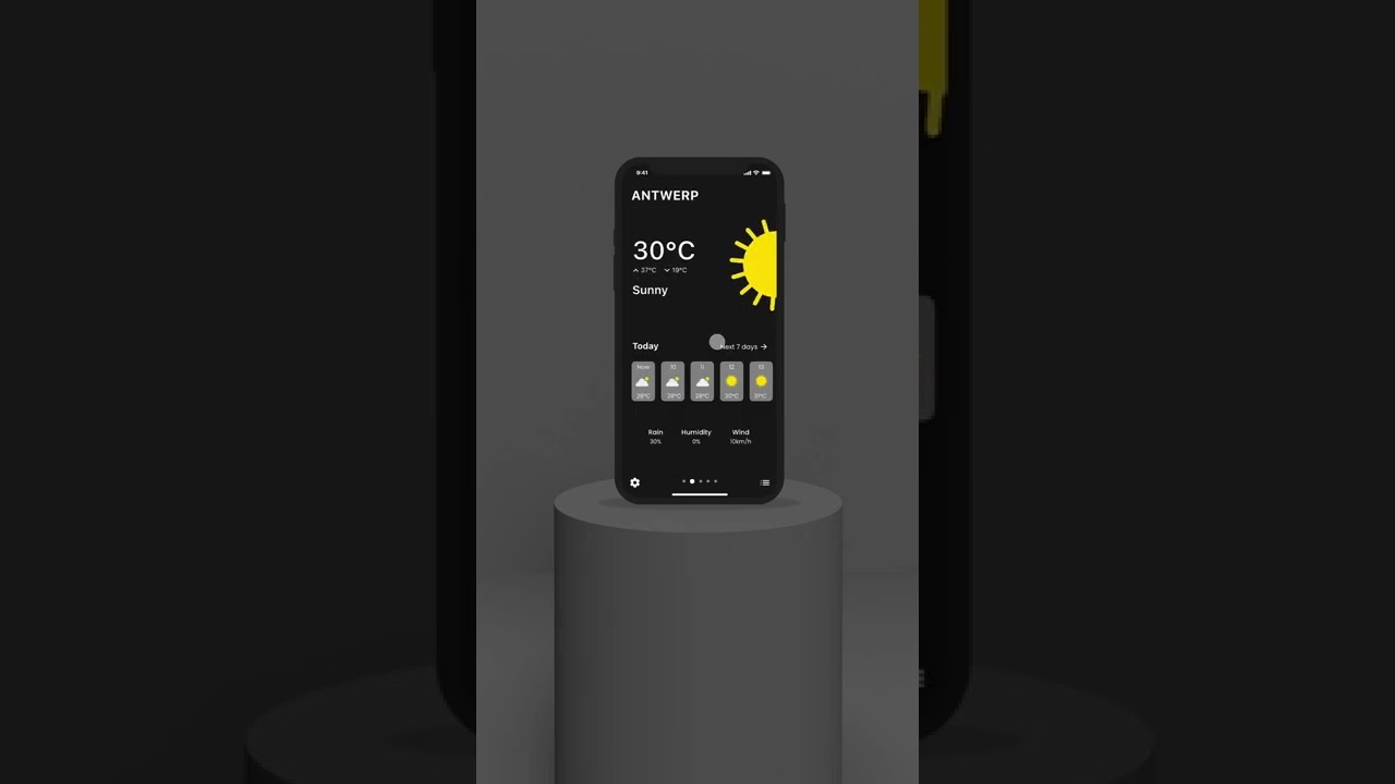 UI/UX - Weather app concept
