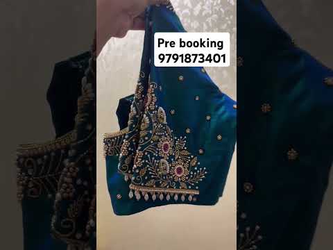 simple and unique aari work blouse designs 374 #9791873401 #fashion #indianattire