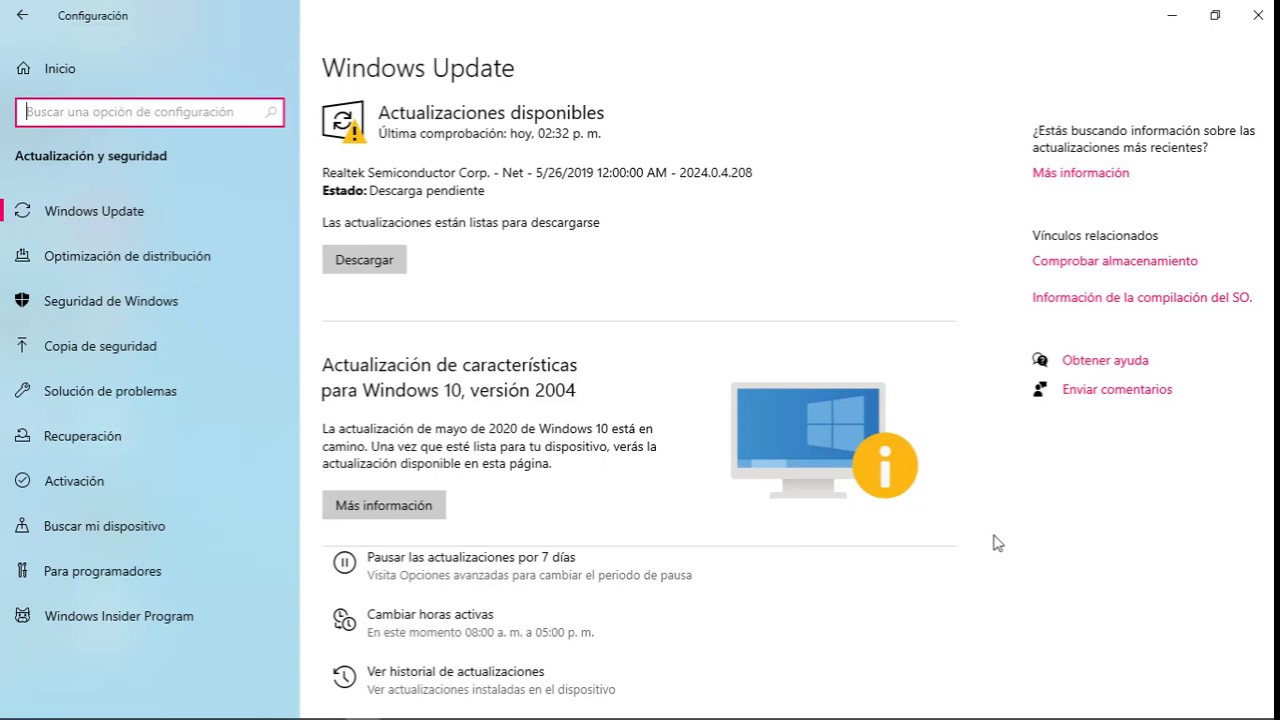 Tu organización administra u oculta algunas opciones de configuración Windows 10