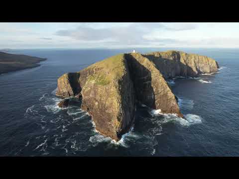 Drone footage from Berneray Barra Head