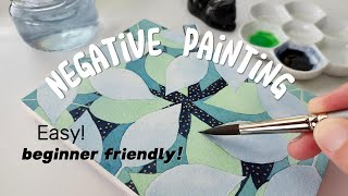 How to Paint a Negative Watercolor Painting
