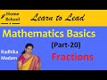 Mathematics Basics Part 20 Fractions