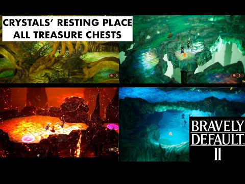 Bravely Default 2 - Crystals' Resting Place - All Treasure Chests